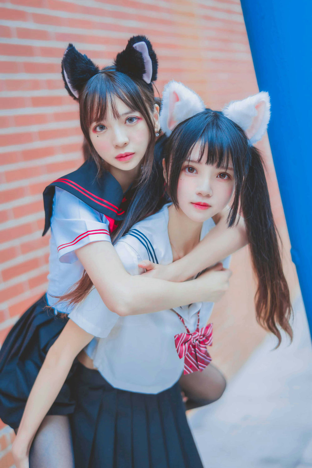 桜桃喵 - 桜桃喵&疯猫ss JK百合2 [33P-393MB] - 第1张 - 机器猫次元