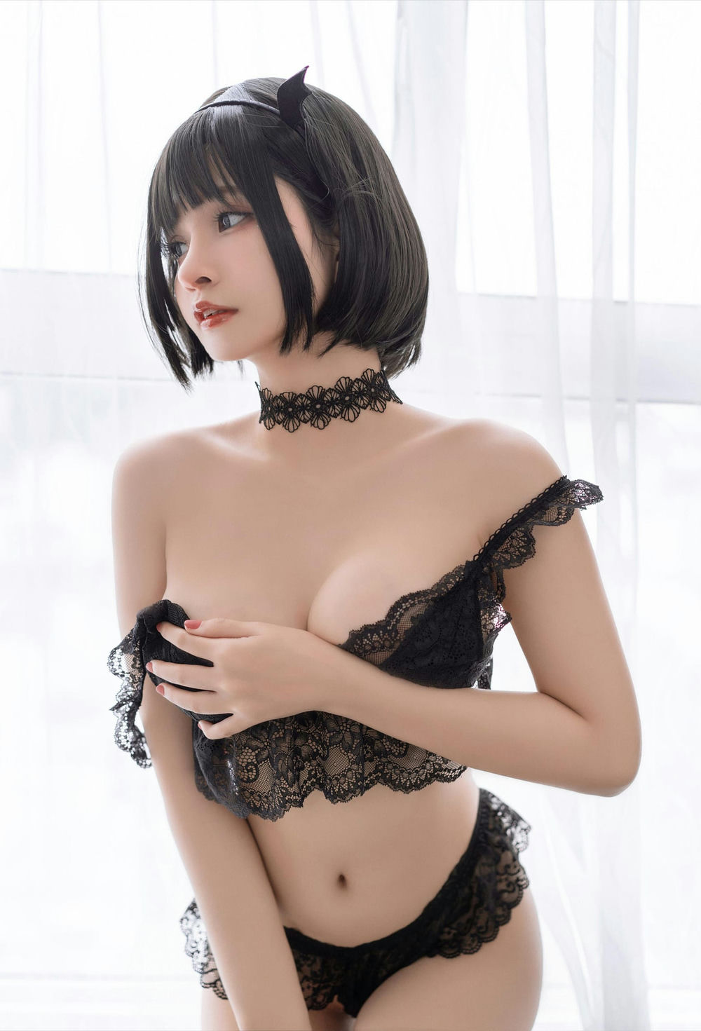 Azami - Black Lace 黑色蕾丝 [16P6MB] - 第4张 - 机器猫次元
