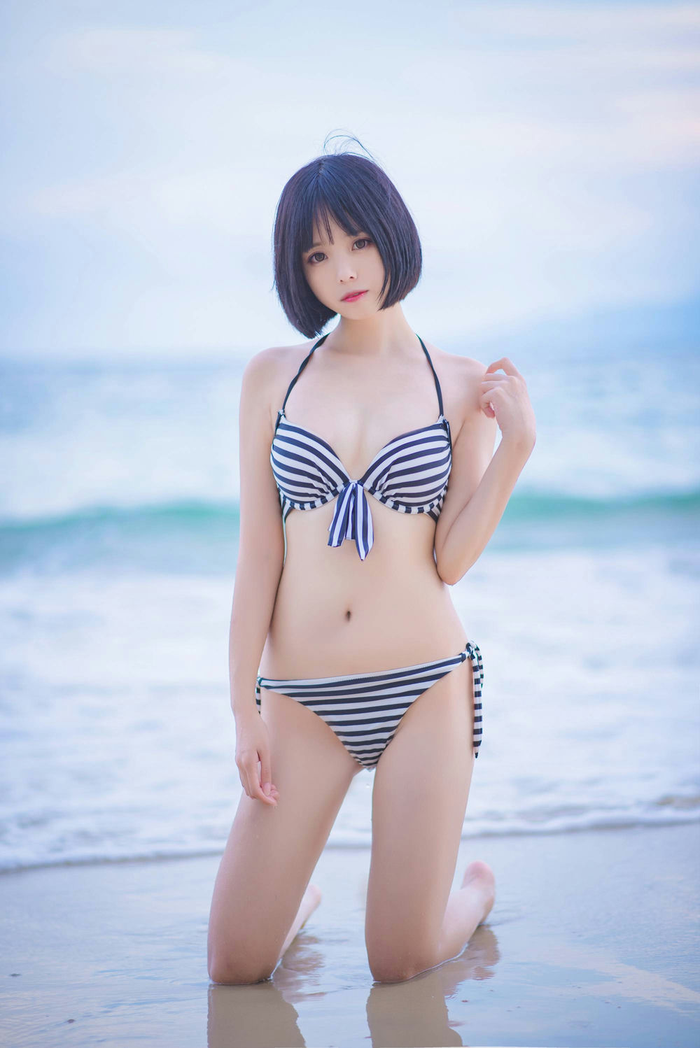 白金Saki - 水着泳装秀 [27P12MB] - 第2张 - 机器猫次元