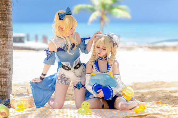 【COS正片】原神 芭芭拉和琴泳装夏日cos Momoko葵葵&天夫人 - 第12张 - 机器猫次元 【COS正片】原神 芭芭拉和琴泳装夏日cos Momoko葵葵&天夫人 - 第12张 - 机器猫次元