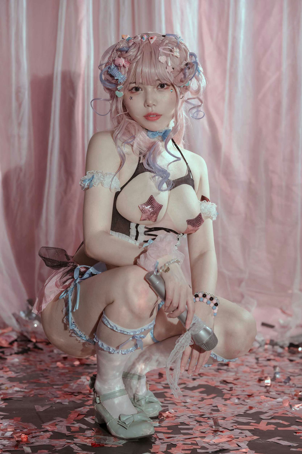 七月喵子 - 爱豆 [33P-346MB] - 第4张 - 机器猫次元