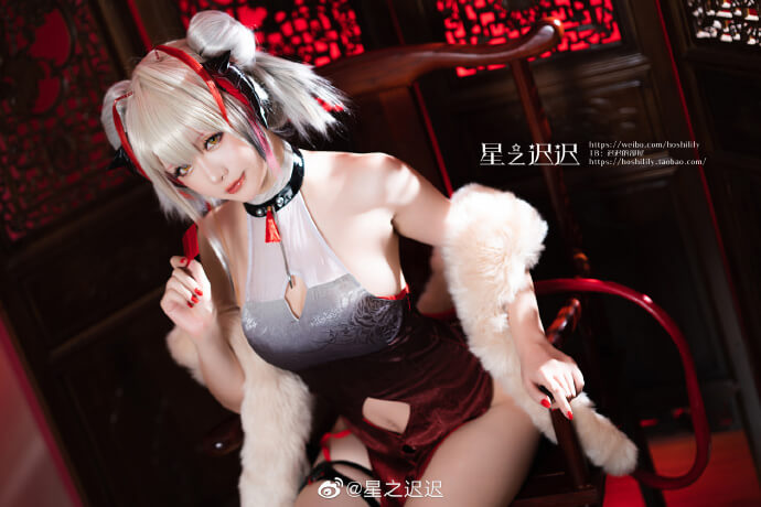 【COS正片】明日方舟W同人旗袍cos cn星之迟迟 - 第1张 - 机器猫次元 【COS正片】明日方舟W同人旗袍cos cn星之迟迟 - 第1张 - 机器猫次元