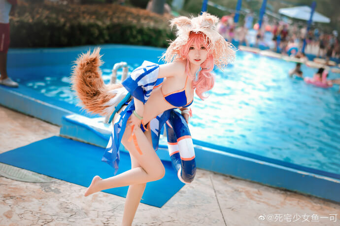 【COS正片】FGO玉藻前泳装cos夏日泳池美少女 cn死宅少女鱼一可 - 第3张 - 机器猫次元 【COS正片】FGO玉藻前泳装cos夏日泳池美少女 cn死宅少女鱼一可 - 第3张 - 机器猫次元