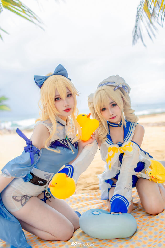 【COS正片】原神 芭芭拉和琴泳装夏日cos Momoko葵葵&天夫人 - 第3张 - 机器猫次元 【COS正片】原神 芭芭拉和琴泳装夏日cos Momoko葵葵&天夫人 - 第3张 - 机器猫次元