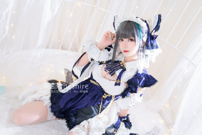 【COS正片】碧蓝航线柴郡原皮cos 甜美猫女仆哦 cn菠萝 - 第7张 - 机器猫次元 【COS正片】碧蓝航线柴郡原皮cos 甜美猫女仆哦 cn菠萝 - 第7张 - 机器猫次元