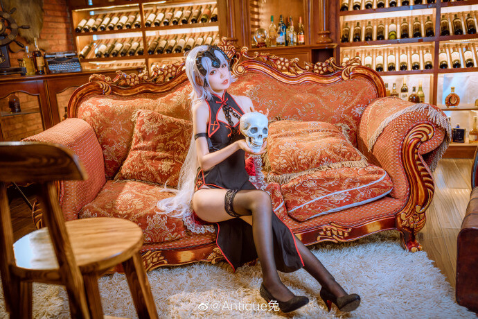 【COS正片】fate/grand order黑贞德旗袍cos黑丝长腿 Antique兔 - 第6张 - 机器猫次元 【COS正片】fate/grand order黑贞德旗袍cos黑丝长腿 Antique兔 - 第6张 - 机器猫次元