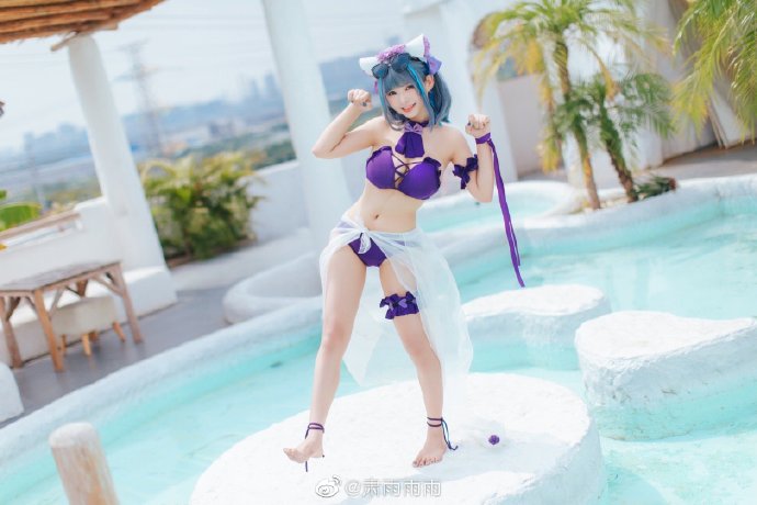 【COS正片】碧蓝航线柴郡泳装cos,超甜美可爱喵 cn肃雨雨雨 - 第8张 - 机器猫次元 【COS正片】碧蓝航线柴郡泳装cos,超甜美可爱喵 cn肃雨雨雨 - 第8张 - 机器猫次元
