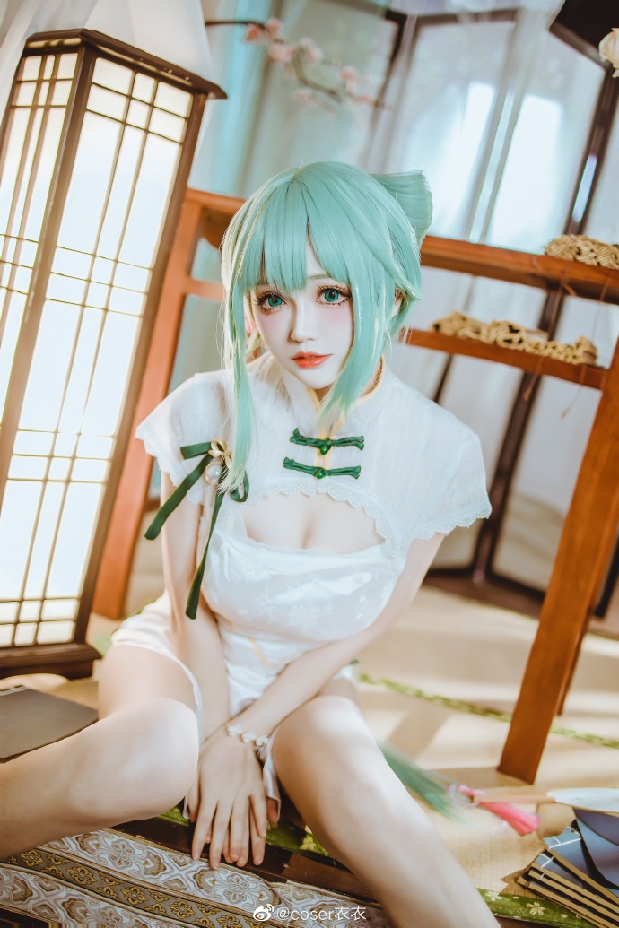 【COS正片】初音未来旗袍韶华ver,淡雅的迷人气质 coser衣衣 - 第3张 - 机器猫次元 【COS正片】初音未来旗袍韶华ver,淡雅的迷人气质 coser衣衣 - 第3张 - 机器猫次元