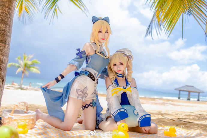 【COS正片】原神 芭芭拉和琴泳装夏日cos Momoko葵葵&天夫人 - 第6张 - 机器猫次元 【COS正片】原神 芭芭拉和琴泳装夏日cos Momoko葵葵&天夫人 - 第6张 - 机器猫次元