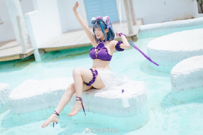 【COS正片】碧蓝航线柴郡泳装cos,超甜美可爱喵 cn肃雨雨雨 - 第4张 - 机器猫次元 【COS正片】碧蓝航线柴郡泳装cos,超甜美可爱喵 cn肃雨雨雨 - 第4张 - 机器猫次元