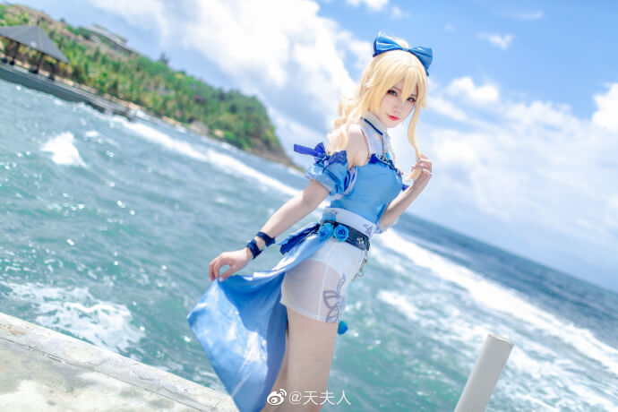 【COS正片】原神 芭芭拉和琴泳装夏日cos Momoko葵葵&天夫人 - 第9张 - 机器猫次元 【COS正片】原神 芭芭拉和琴泳装夏日cos Momoko葵葵&天夫人 - 第9张 - 机器猫次元