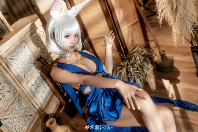 【COS正片】碧蓝航线 加贺礼服cos白羽风华 cn蠢沫沫-