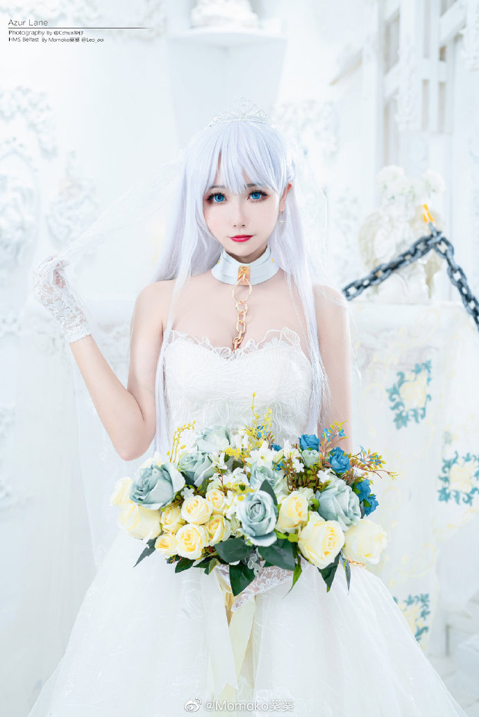 【COS正片】碧蓝航线贝尔法斯特花嫁cos 克拉达的誓约 Momoko葵葵 - 第1张 - 机器猫次元 【COS正片】碧蓝航线贝尔法斯特花嫁cos 克拉达的誓约 Momoko葵葵 - 第1张 - 机器猫次元