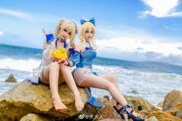 【COS正片】原神 芭芭拉和琴泳装夏日cos Momoko葵葵&天夫人 - 第10张 - 机器猫次元 【COS正片】原神 芭芭拉和琴泳装夏日cos Momoko葵葵&天夫人 - 第10张 - 机器猫次元