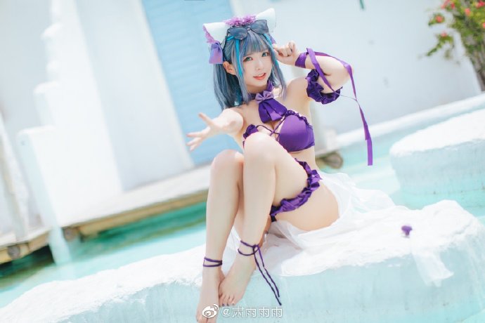 【COS正片】碧蓝航线柴郡泳装cos,超甜美可爱喵 cn肃雨雨雨 - 第1张 - 机器猫次元 【COS正片】碧蓝航线柴郡泳装cos,超甜美可爱喵 cn肃雨雨雨 - 第1张 - 机器猫次元