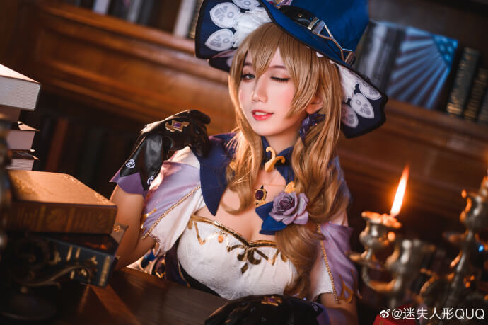 【COS正片】原神丽莎cos 知性魔女 cn迷失人形QUQ