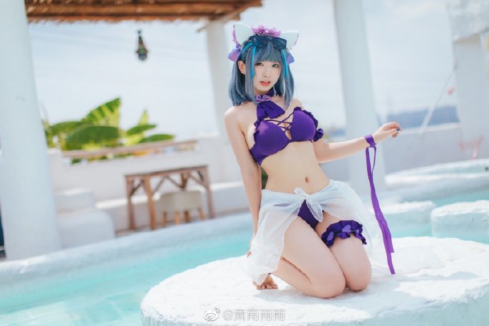 【COS正片】碧蓝航线柴郡泳装cos,超甜美可爱喵 cn肃雨雨雨 - 第6张 - 机器猫次元 【COS正片】碧蓝航线柴郡泳装cos,超甜美可爱喵 cn肃雨雨雨 - 第6张 - 机器猫次元