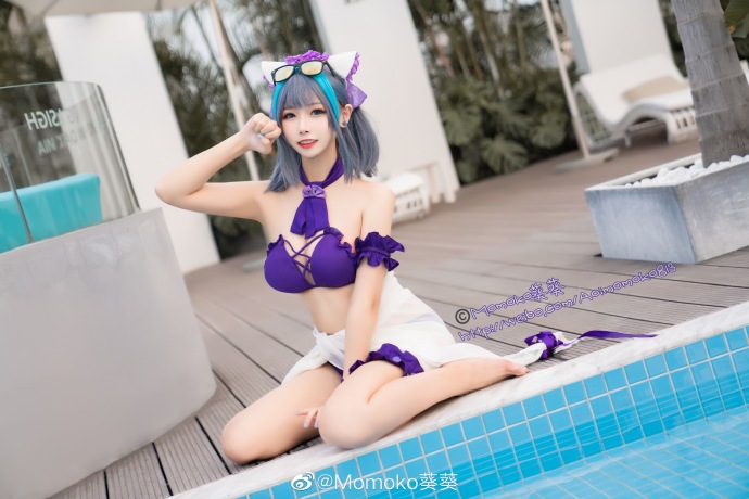 【COS正片】碧蓝航线柴郡泳装cos 甜蜜的海滩约会吧! Momoko葵葵 - 第3张 - 机器猫次元 【COS正片】碧蓝航线柴郡泳装cos 甜蜜的海滩约会吧! Momoko葵葵 - 第3张 - 机器猫次元