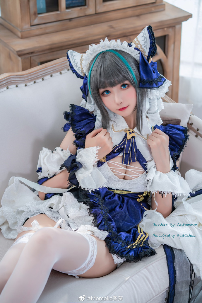 【COS正片】碧蓝航线柴郡cos 甜美的猫耳女仆 Momoko葵葵 - 第1张 - 机器猫次元 【COS正片】碧蓝航线柴郡cos 甜美的猫耳女仆 Momoko葵葵 - 第1张 - 机器猫次元