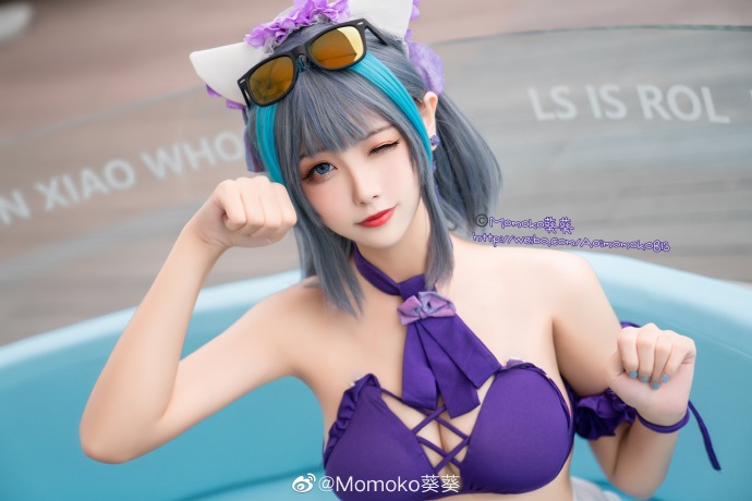 【COS正片】碧蓝航线柴郡泳装cos 甜蜜的海滩约会吧! Momoko葵葵 - 第5张 - 机器猫次元 【COS正片】碧蓝航线柴郡泳装cos 甜蜜的海滩约会吧! Momoko葵葵 - 第5张 - 机器猫次元