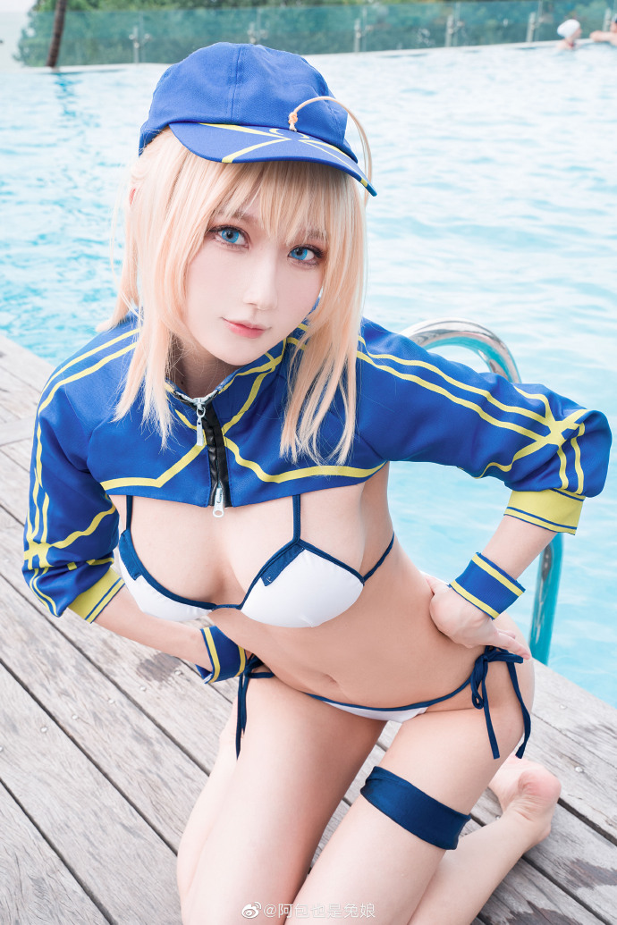 【COS正片】fate/grandorder迷之女主角呆毛泳装cos美萌气质 cn阿包也是兔娘 - 第1张 - 机器猫次元 【COS正片】fate/grandorder迷之女主角呆毛泳装cos美萌气质 cn阿包也是兔娘 - 第1张 - 机器猫次元
