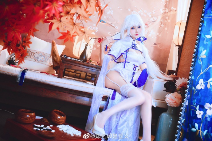 【COS正片】碧蓝航线光辉·钟情春日·旗袍cos cn郑忆即是正义
