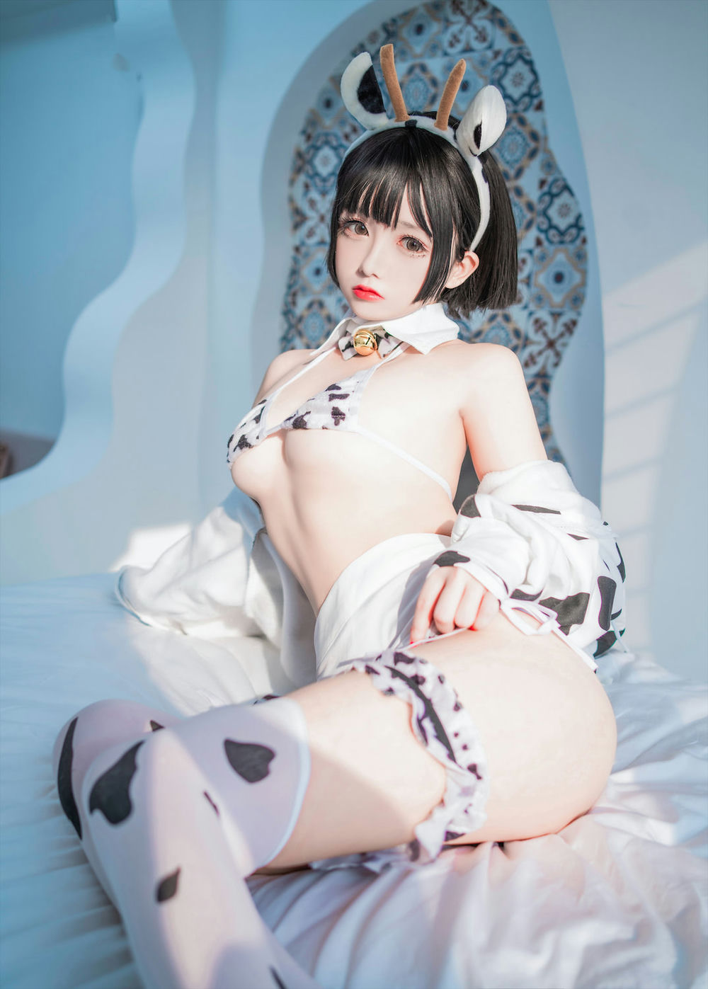 日奈娇 - 奶牛コスプレ妹妹 - 第3张 - 机器猫次元