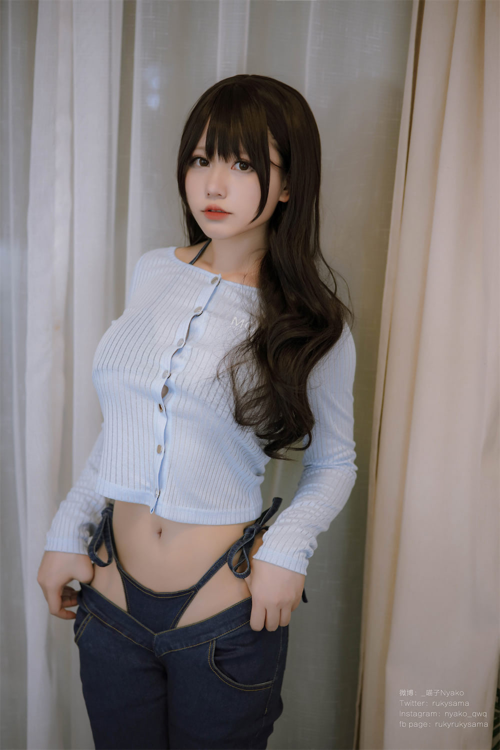 Nyako喵子 - 吉他妹妹牛仔裤 - 第1张 - 机器猫次元