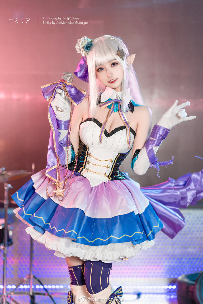 【COS正片】从零开始艾米莉亚偶像歌手cos Momoko葵葵 - 第1张 - 机器猫次元 【COS正片】从零开始艾米莉亚偶像歌手cos Momoko葵葵 - 第1张 - 机器猫次元