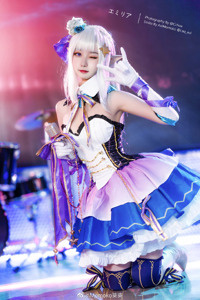 【COS正片】从零开始艾米莉亚偶像歌手cos Momoko葵葵 - 第9张 - 机器猫次元 【COS正片】从零开始艾米莉亚偶像歌手cos Momoko葵葵 - 第9张 - 机器猫次元
