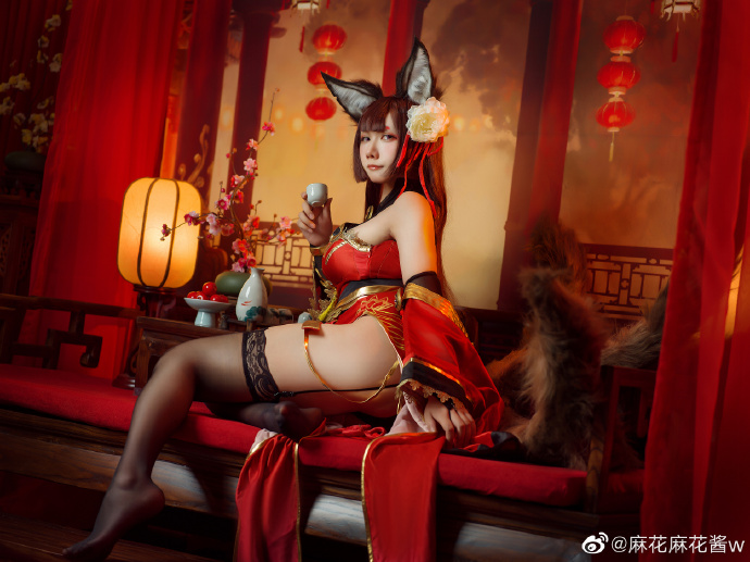 【COS正片】碧蓝航线天城cos 黑丝旗袍 cn麻花麻花酱w
