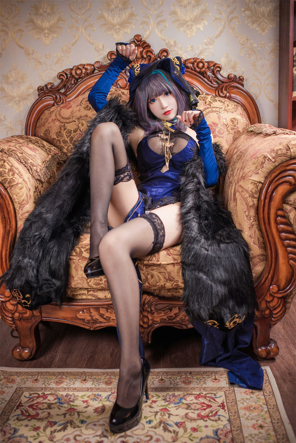 coser衣衣 - 柴郡旗袍 - 第3张 - 机器猫次元