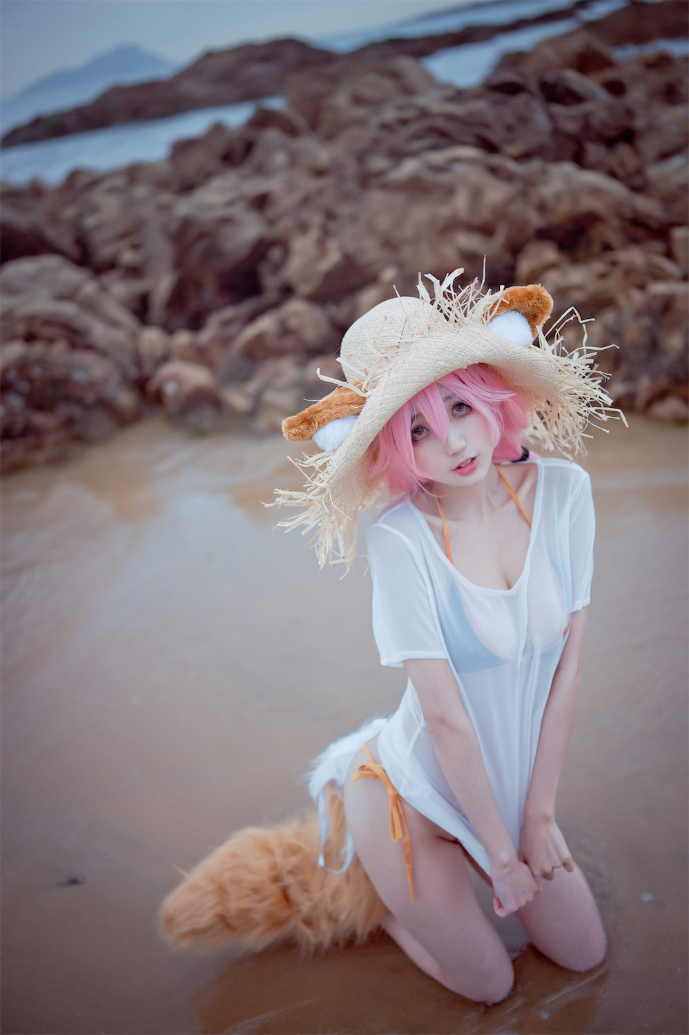 周叽是可爱兔兔 - 小玉泳装 [23P] - 第3张 - 机器猫次元