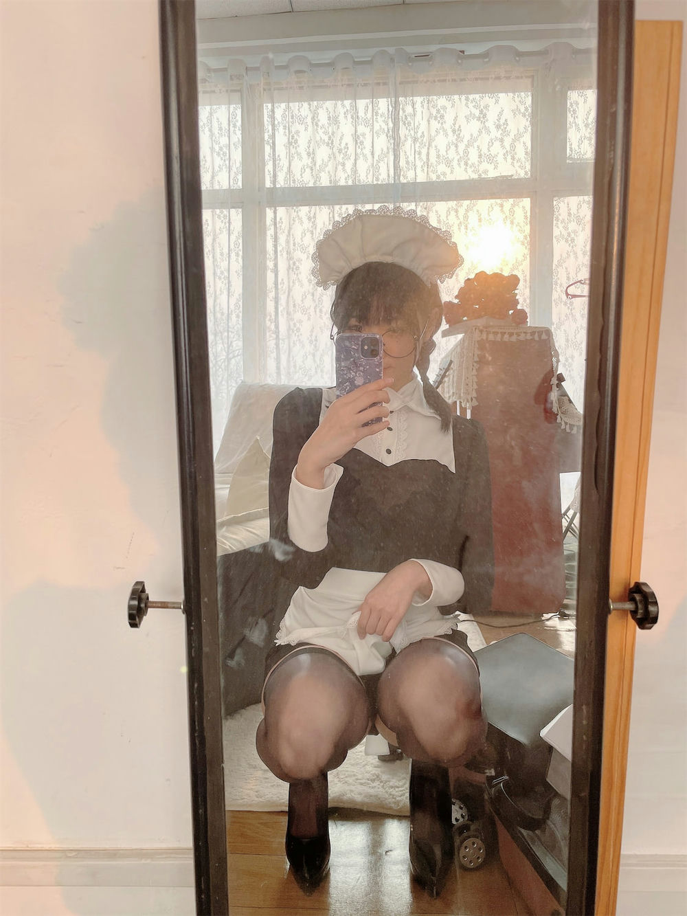 周叽是可爱兔兔 - 眼镜女仆 [53P] - 第6张 - 机器猫次元