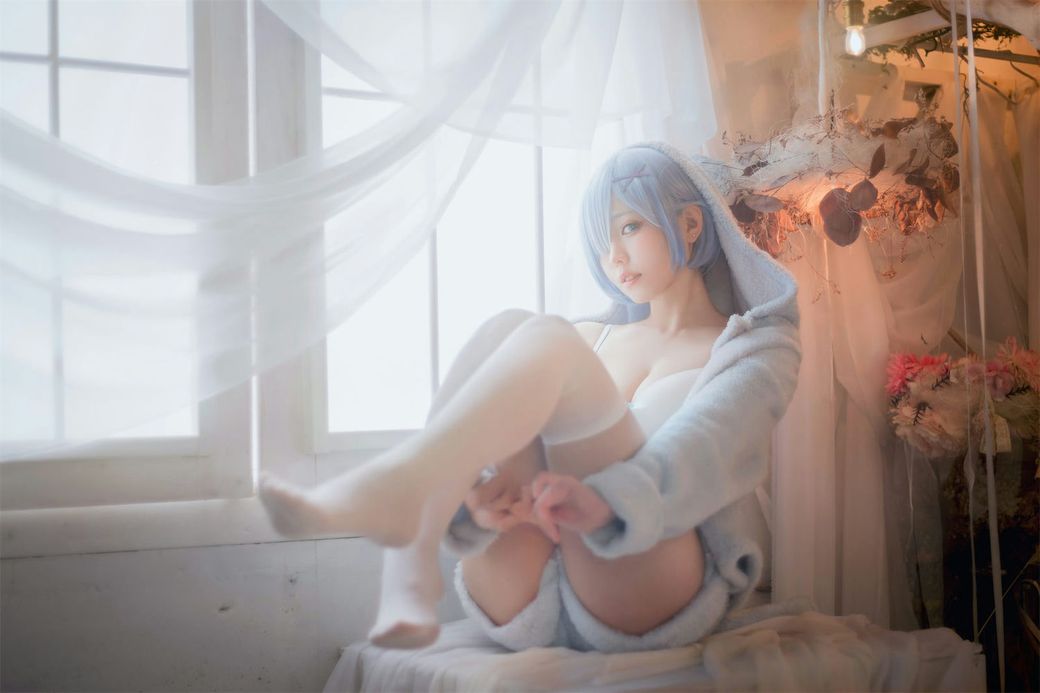 ElyEE子 - 蕾姆睡衣 [22P] - 第3张 - 机器猫次元