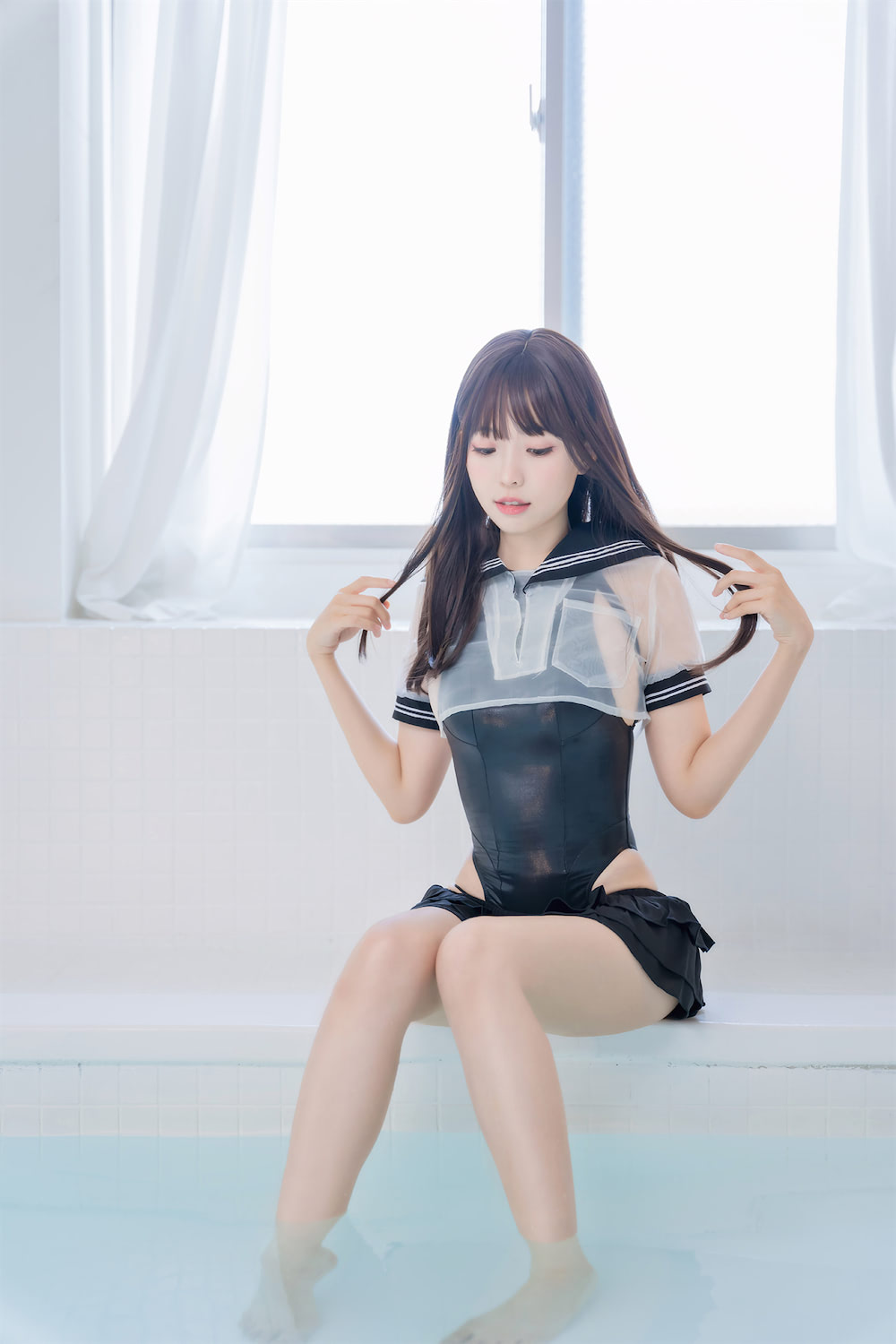 ElyEE子 - 竞泳水手服 [73P] - 第6张 - 机器猫次元