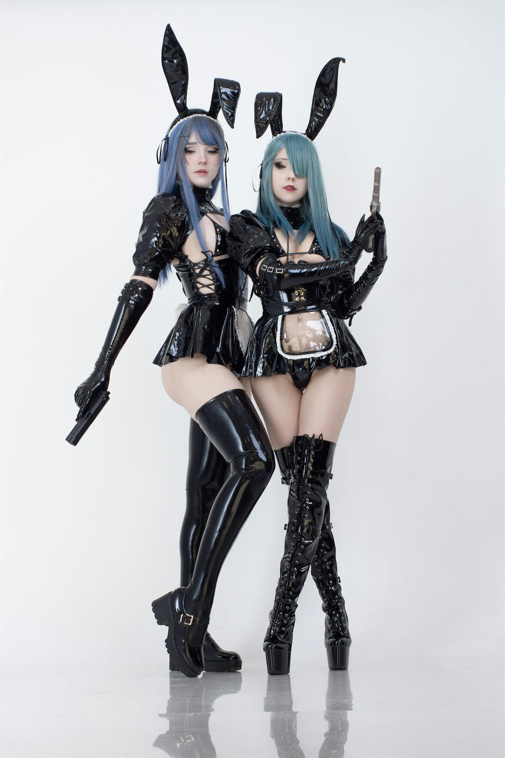 CandyBall - 双人兔女郎Latex [57P] - 第1张 - 机器猫次元
