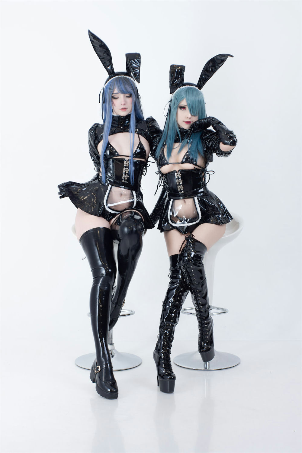 CandyBall - 双人兔女郎Latex [57P] - 第3张 - 机器猫次元