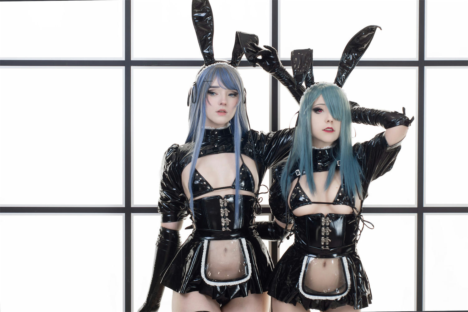 CandyBall - 双人兔女郎Latex [57P] - 第6张 - 机器猫次元