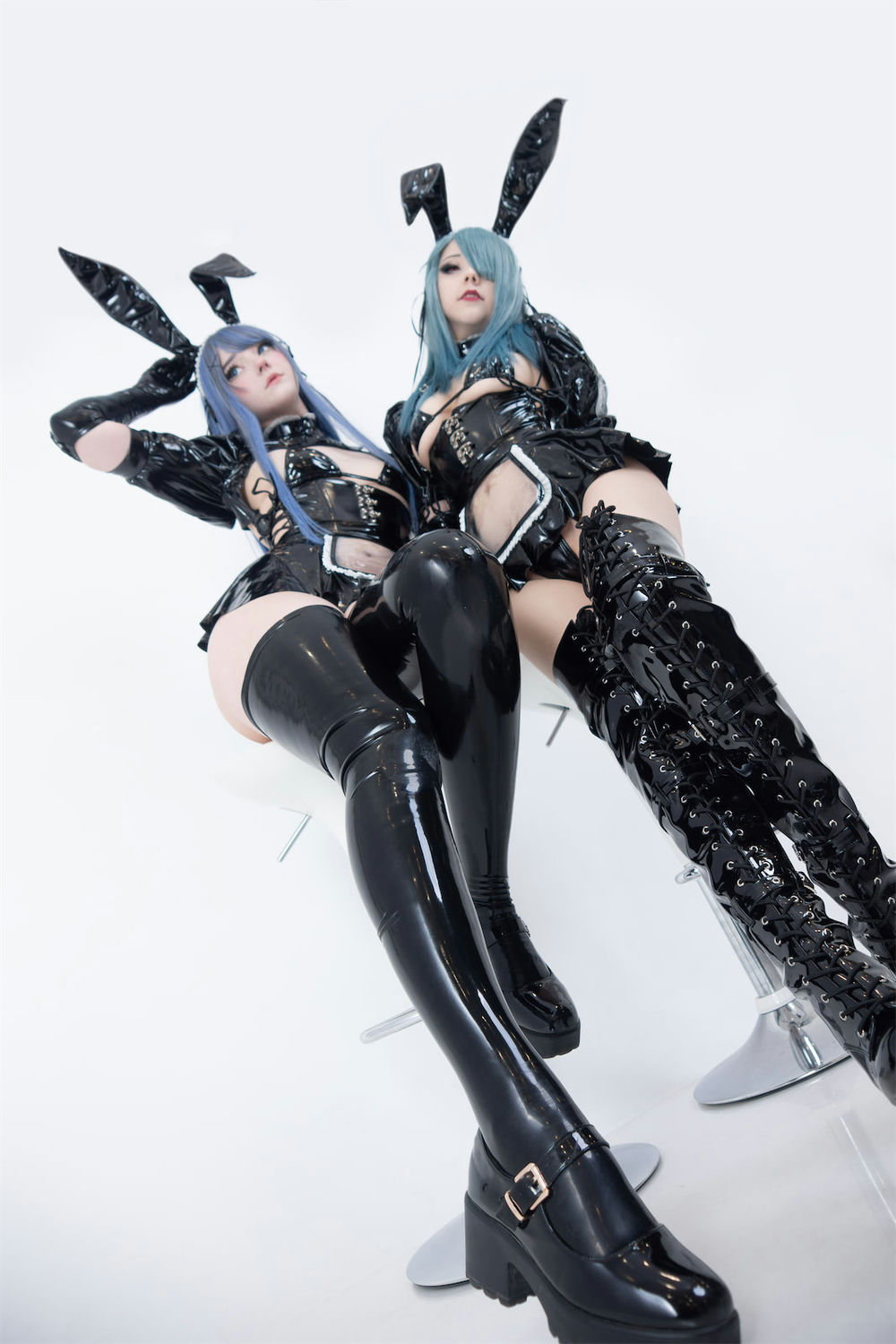CandyBall - 双人兔女郎Latex [57P] - 第4张 - 机器猫次元