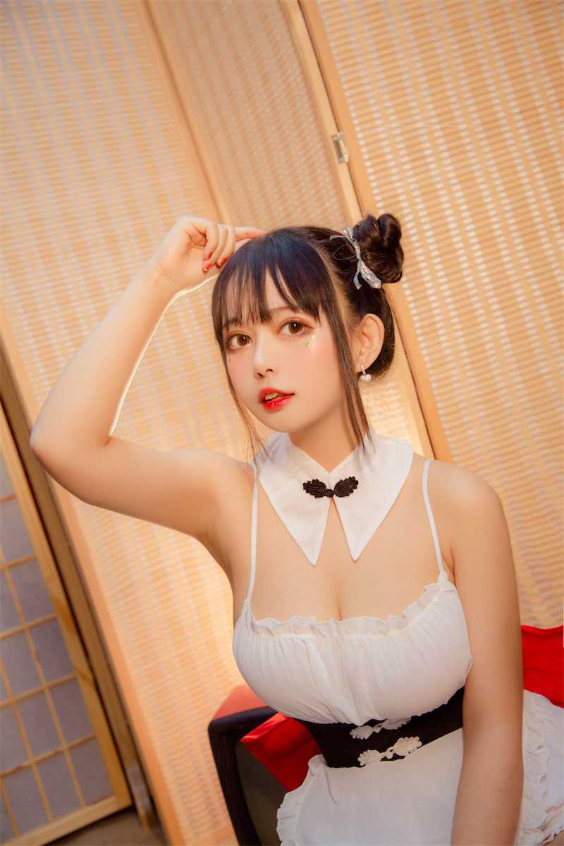 黑猫猫OvO - 中华风小白裙 [15P] - 第4张 - 机器猫次元
