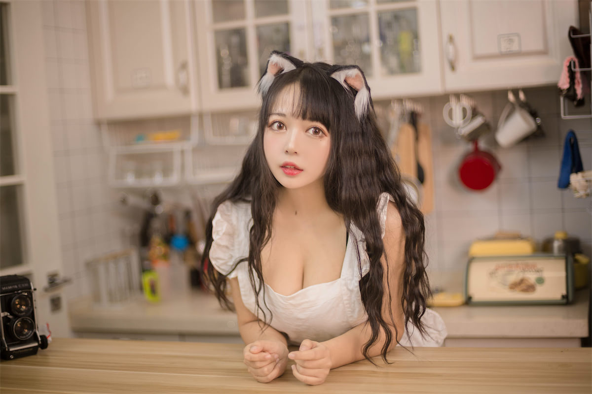 黑猫猫OvO - 厨房猫耳 [11P] - 第1张 - 机器猫次元
