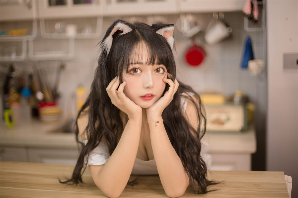 黑猫猫OvO - 厨房猫耳 [11P] - 第2张 - 机器猫次元