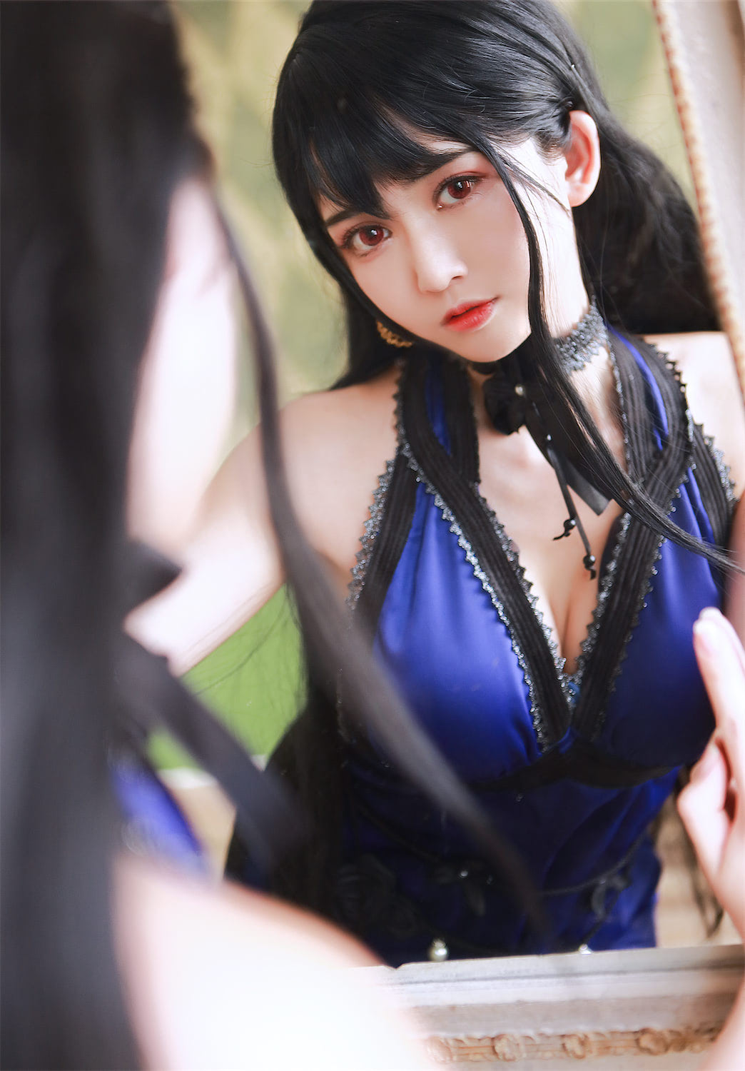 鳗鱼霏儿 - 蒂法深蓝礼服 [21P] - 第4张 - 机器猫次元