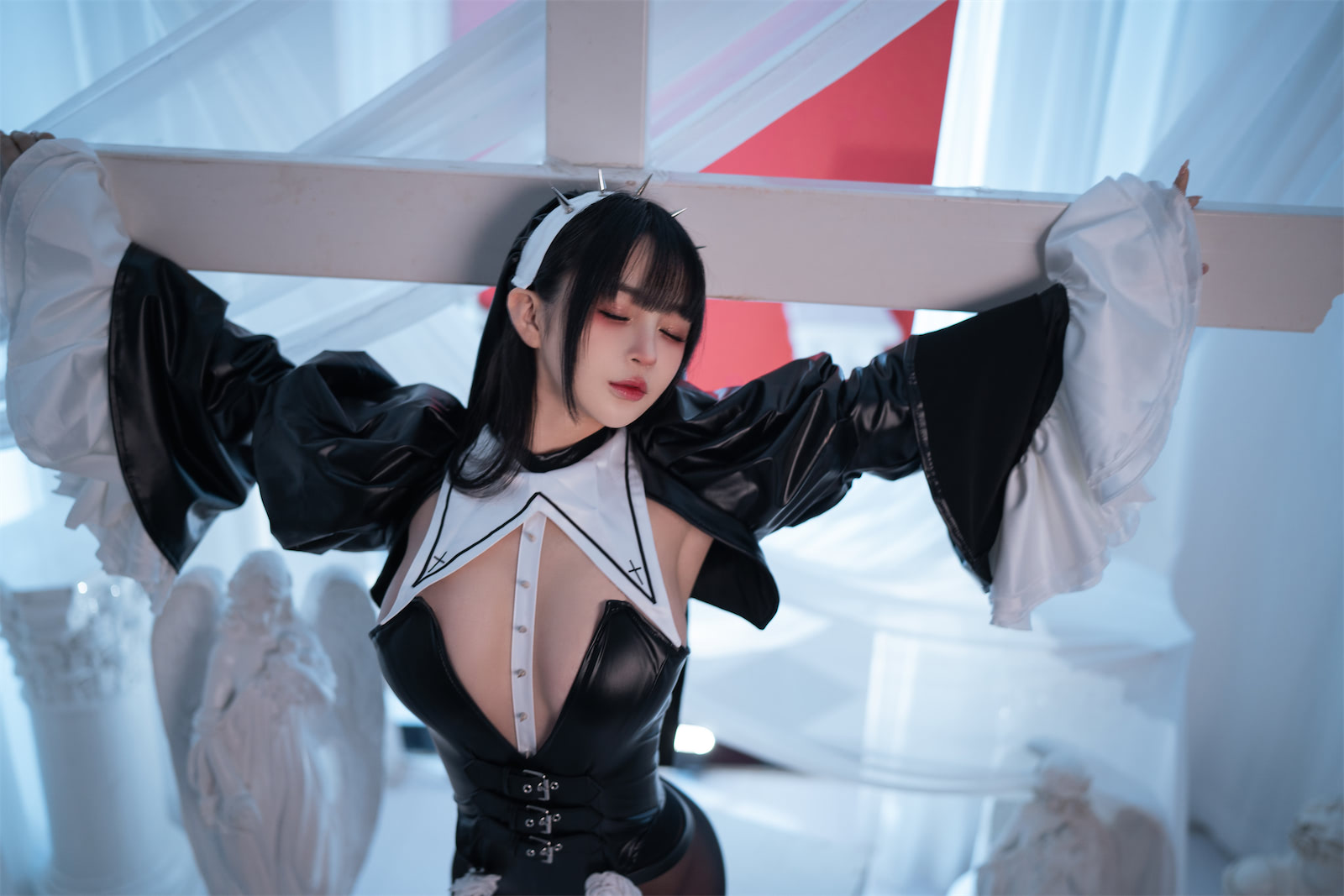 桜井宁宁 - 皮衣修女 [60P] - 第6张 - 机器猫次元