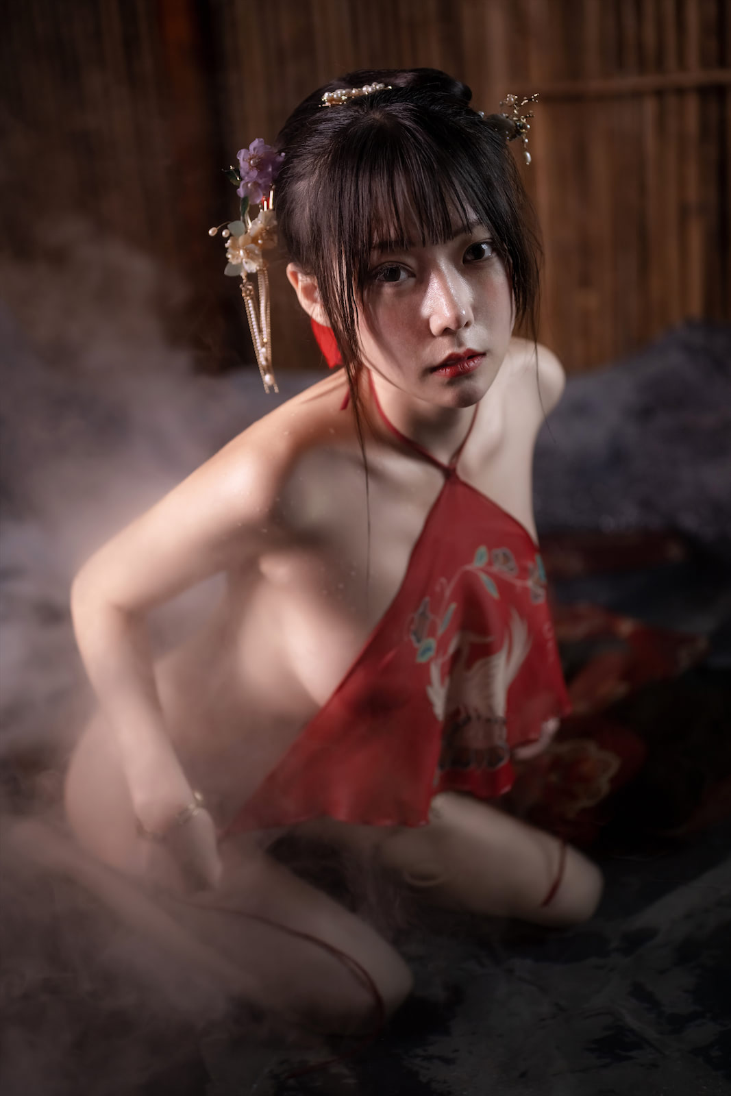 香草喵露露 - 2022香宝新年红肚兜 [61P] - 第4张 - 机器猫次元