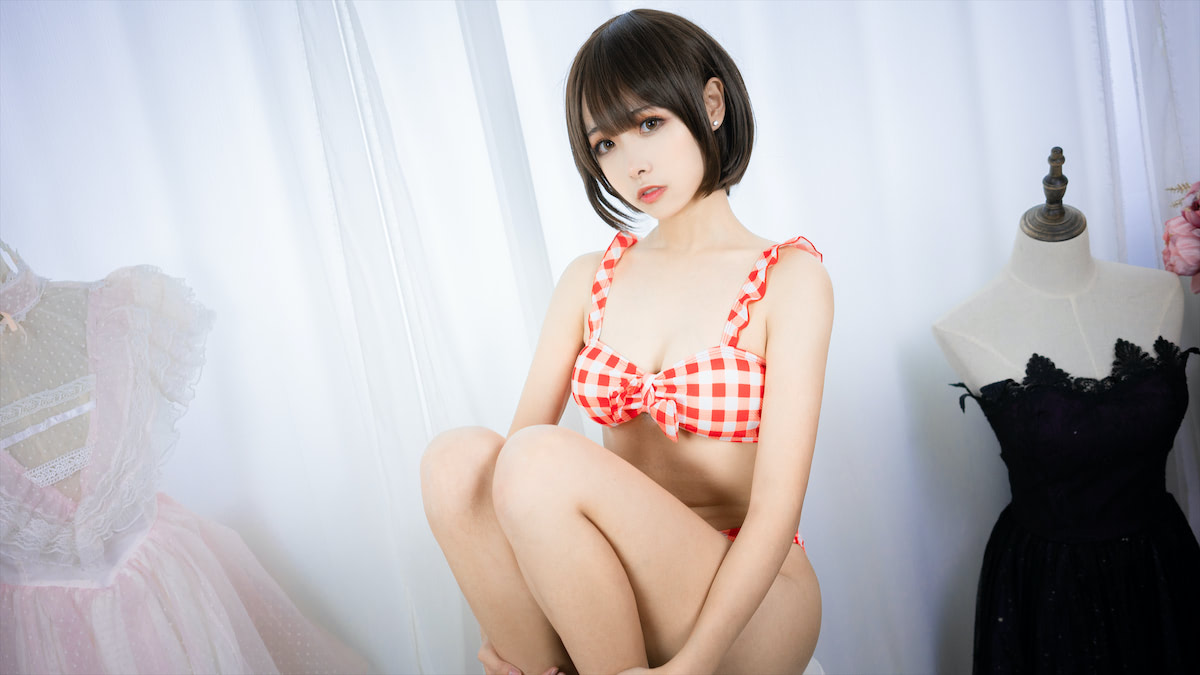 Momoko葵葵 - 格子泳装 [20P] - 第3张 - 机器猫次元