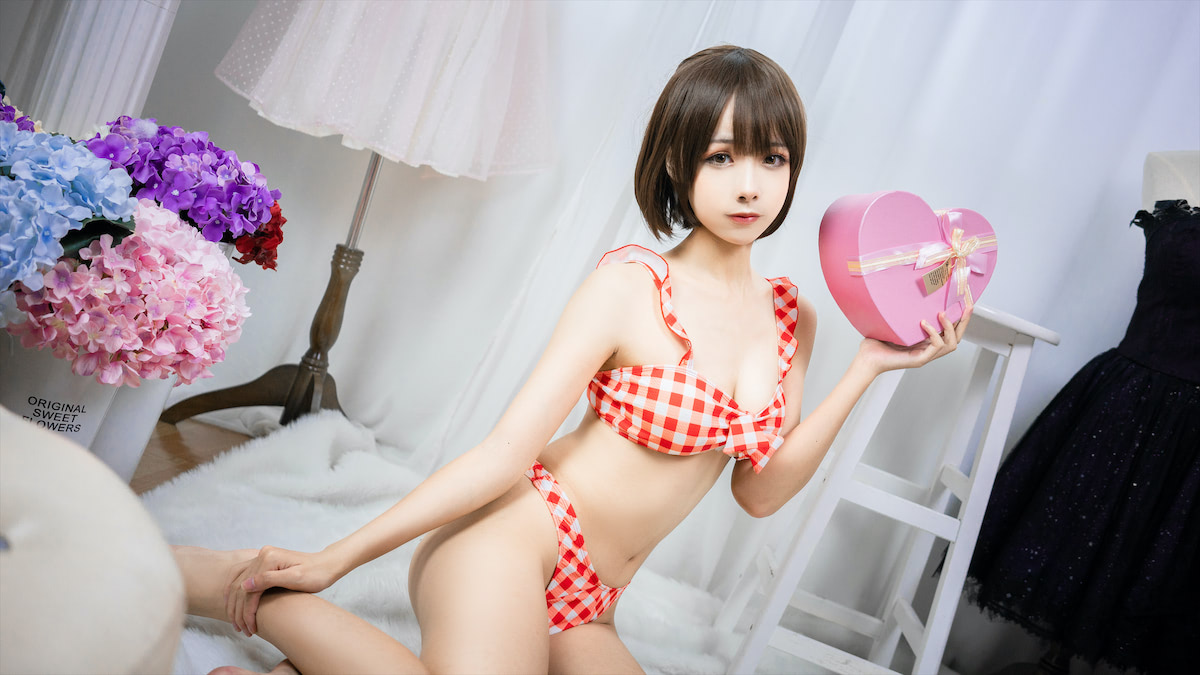 Momoko葵葵 - 格子泳装 [20P] - 第5张 - 机器猫次元