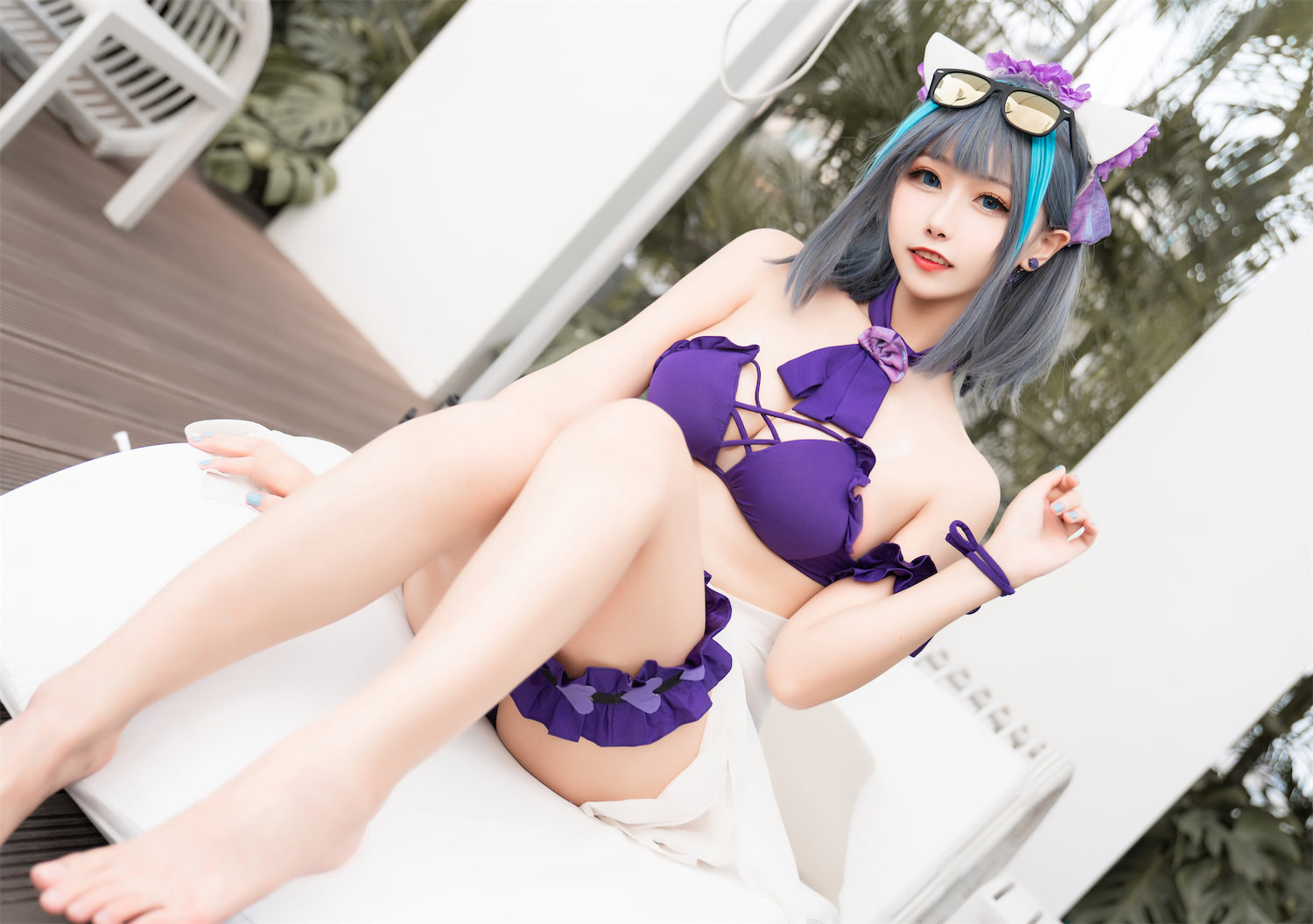 Momoko葵葵 - 碧蓝航线 泳池柴郡 [40P] - 第6张 - 机器猫次元