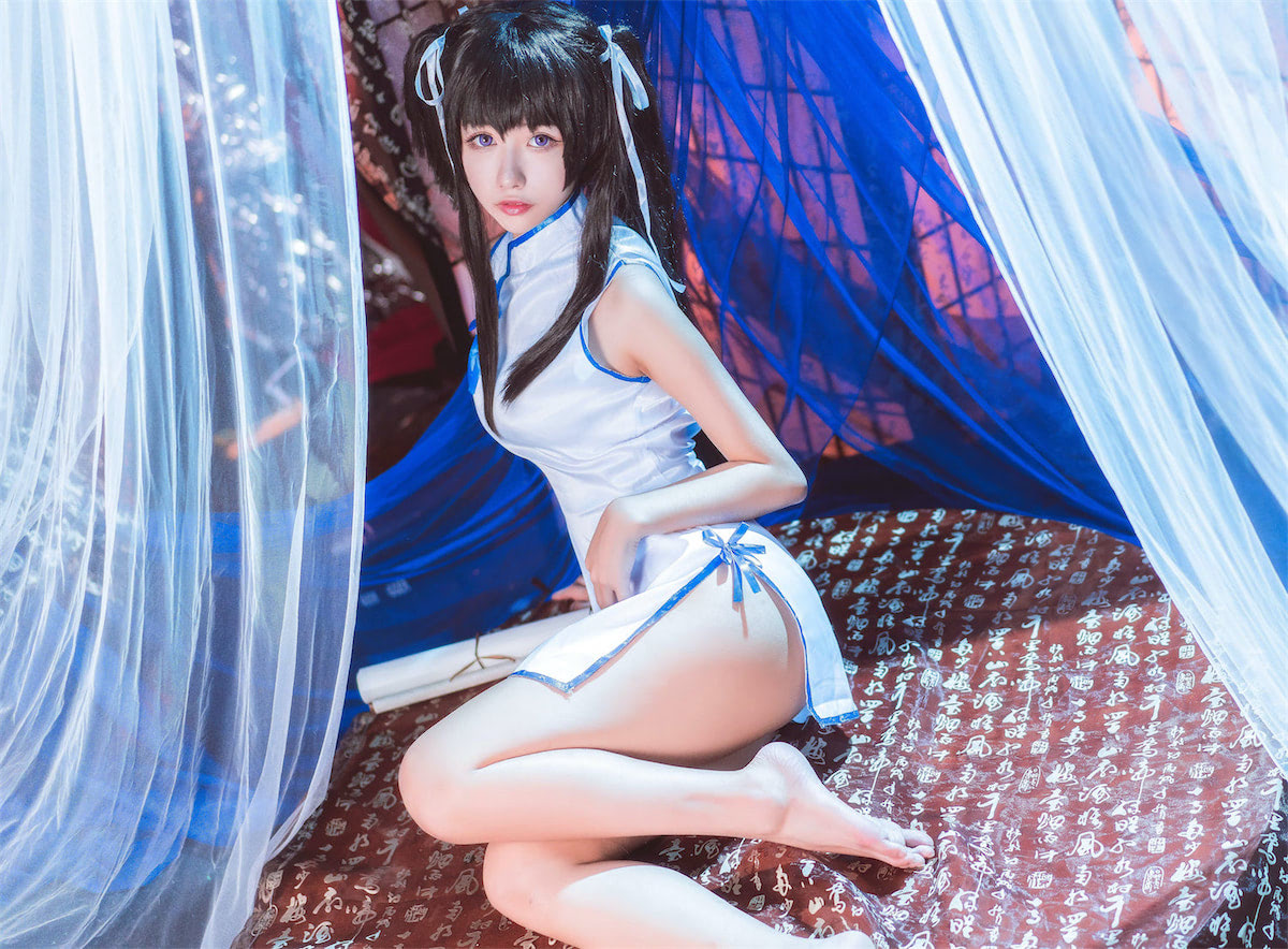 Momoko葵葵 - 御子乃铃白旗袍 [10P] - 第4张 - 机器猫次元